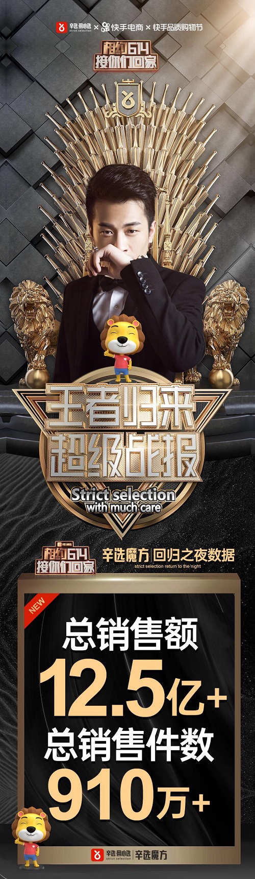 直播带货走向十亿时代，辛有志回归首播破12.5亿-