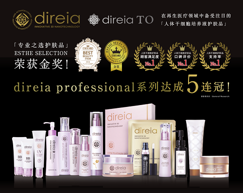 专业之选，Direia品牌蝉联ESTHET